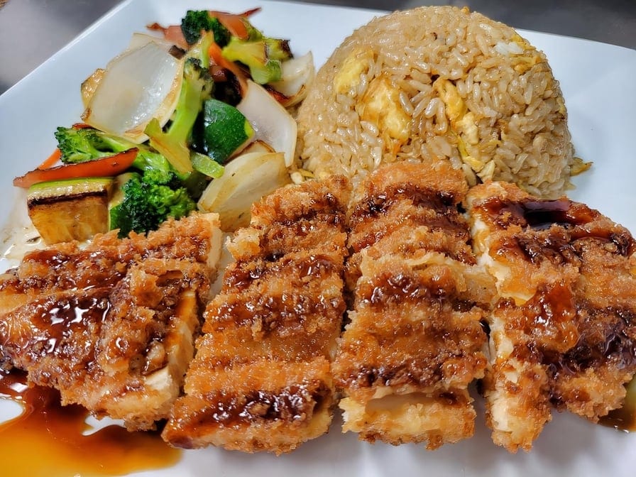 Hibachi Chicken Katsu Dinner.