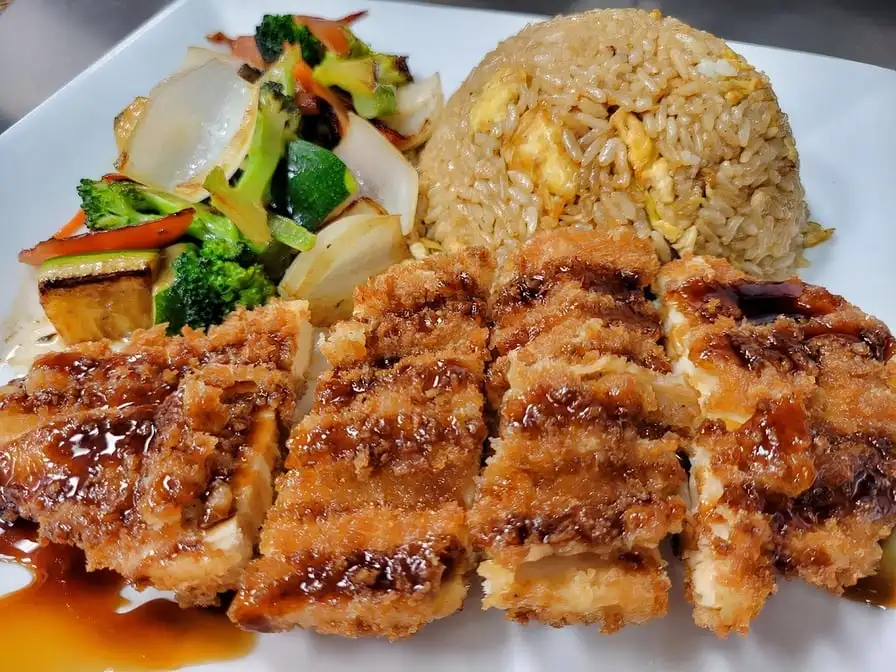Hibachi Chicken Katsu Dinner.