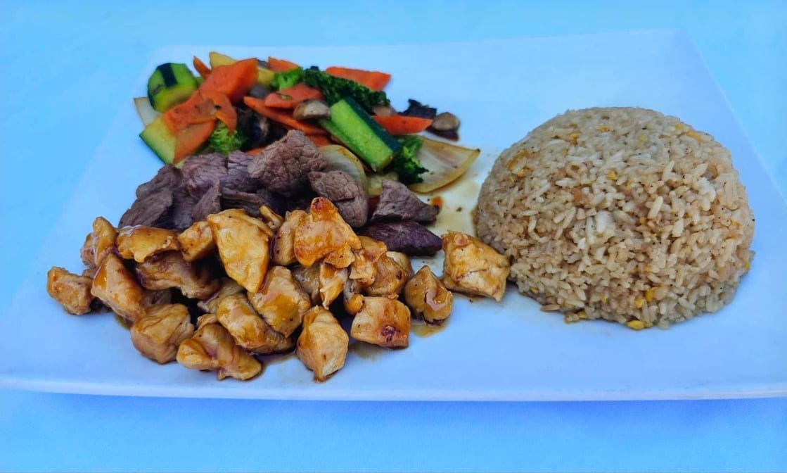 Hibachi Steak & Chicken Dinner.