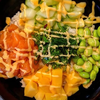 Mango Salmon Poke Bowl