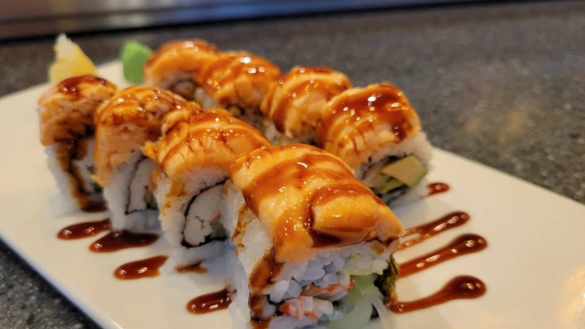 Baked Salmon Roll.