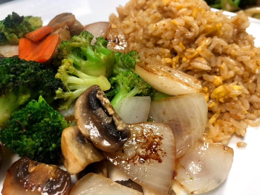 Hibachi Vegetable Dinner.