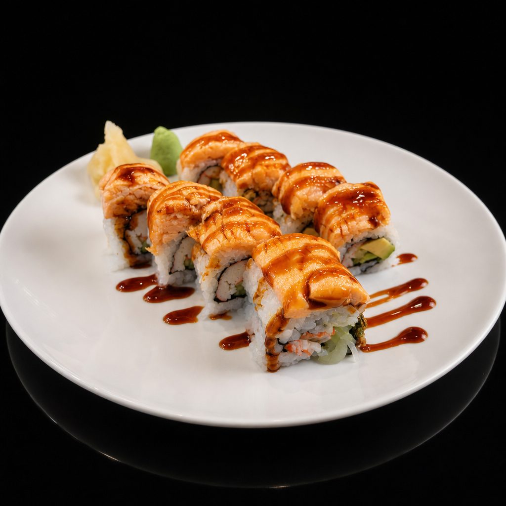Baked Salmon Roll.