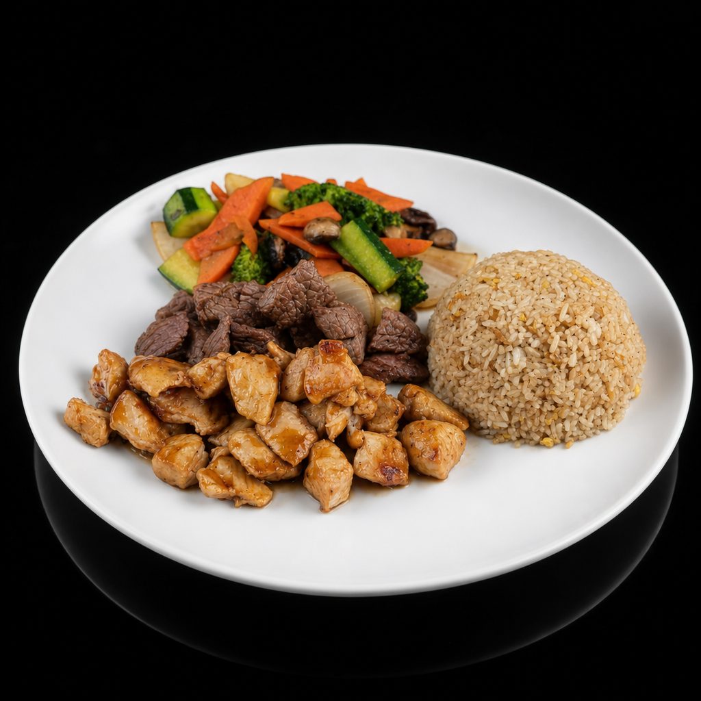 Hibachi Steak & Chicken Dinner.