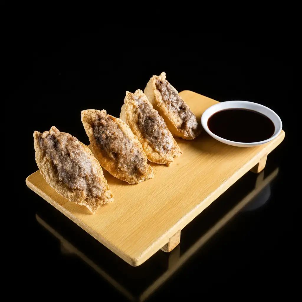 Tahu Bakso (Fried Tofu Filled with Meat Ball).