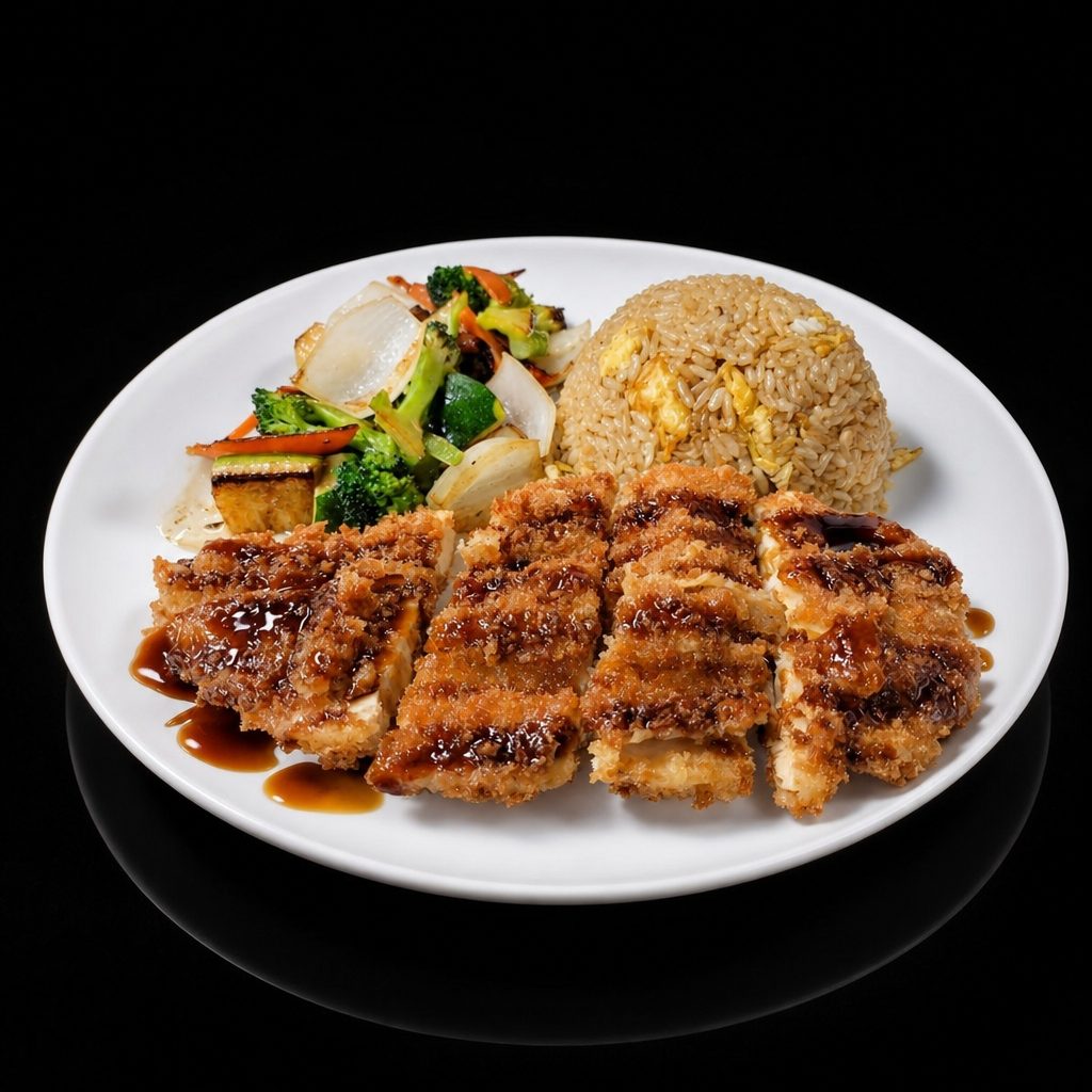 Hibachi Chicken Katsu Dinner.